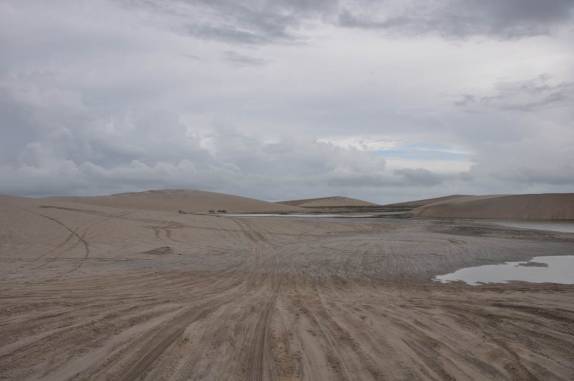 Trilhas através das dunas de Jericoacoara - CE